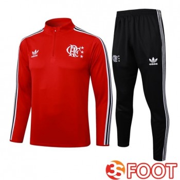 Ensemble Survetement De Foot Flamengo Rouge 2025/2026