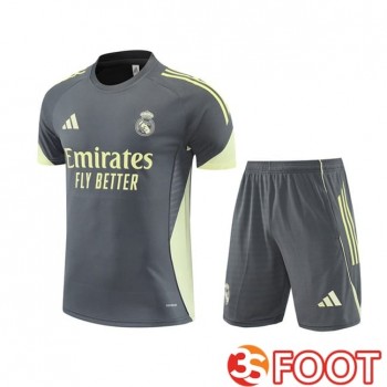 Ensemble Training T-Shirts Real Madrid + Shorts Gris 2025/2026