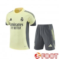 Ensemble Training T-Shirts Real Madrid + Shorts Jaune 2025/2026