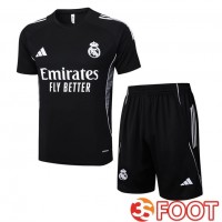 Ensemble Training T-Shirts Real Madrid + Shorts Noir 2025/2026
