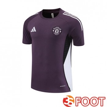 Training T-Shirts Manchester United Pourpre 2025/2026