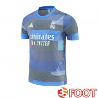 Training T-Shirts Real Madrid Gris Bleu 2025/2026