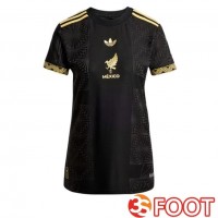 Maillot Foot Equipe De Mexique Femme Noir Jaune 2025/2026