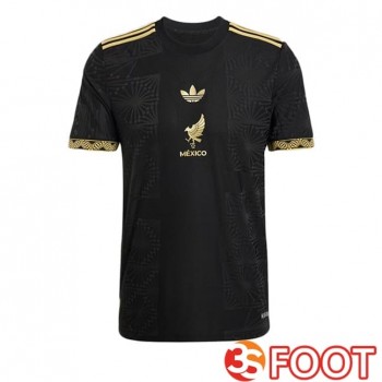 Maillot Foot Equipe De Mexique Noir Jaune 2025/2026