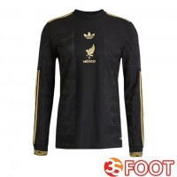 Maillot Foot Equipe De Mexique Manche Longue Noir Jaune 2025/2026