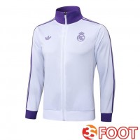 Veste Foot Real Madrid Pourpre Blanc 2025/2026