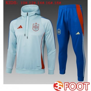 Veste A Capuche Survetement De Foot Espagne Enfant Vert 2025/2026