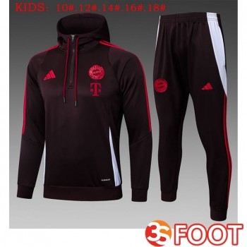 Veste A Capuche Survetement De Foot Bayern Munich Enfant Rouge 2025/2026