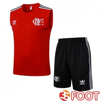 Gilet Foot Flamengo + Shorts Rouge 2025/2026