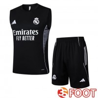 Gilet Foot Real Madrid + Shorts Noir 2025/2026