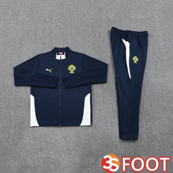 Ensemble Survetement De Foot - Veste Portugal Bleu Royal 2025/2026