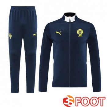 Ensemble Survetement De Foot - Veste Portugal Bleu Royal 2025/2026