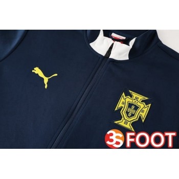 Ensemble Survetement De Foot - Veste Portugal Bleu Royal 2025/2026