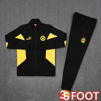 Ensemble Survetement De Foot - Veste Dortmund BVB Jaune Noir 2025/2026
