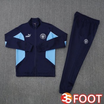 Ensemble Survetement De Foot - Veste Manchester City Bleu Royal 2025/2026
