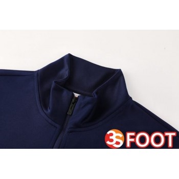 Ensemble Survetement De Foot - Veste Marseille OM Bleu Royal 2025/2026