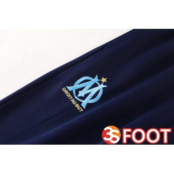 Ensemble Survetement De Foot - Veste Marseille OM Bleu Royal 2025/2026