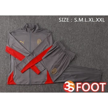 Ensemble Survetement De Foot - Veste AC Milan Gris 2025/2026