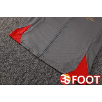 Ensemble Survetement De Foot - Veste AC Milan Gris 2025/2026