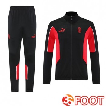 Ensemble Survetement De Foot - Veste AC Milan Noir 2025/2026