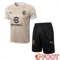 Ensemble Training T-Shirts AC Milan + Shorts Jaune 2025/2026