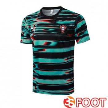 Training T-Shirts Portugal Noir Vert 2025/2026