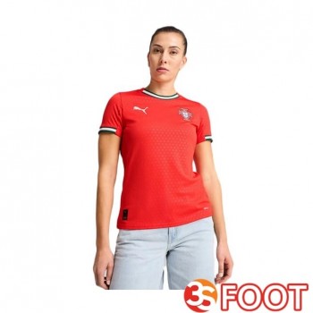 Maillot Foot Equipe De Portugal Femme Domicile Rouge 2025/2026
