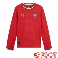 Maillot Foot Equipe De Portugal Domicile Manche Longue Rouge 2025/2026