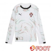 Maillot Foot Equipe De Portugal Exterieur Manche Longue Blanc 2025/2026