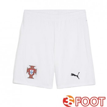 Short De Foot Portugal Exterieur Blanc 2025/2026