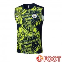 Gilet Foot Manchester City Bleu Royal Vert 2025/2029
