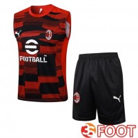 Gilet Foot AC Milan + Shorts Rouge 2025/2026