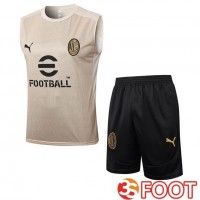 Gilet Foot AC Milan + Shorts Jaune 2025/2026