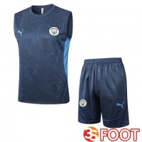 Gilet Foot Manchester City + Shorts Bleu 2025/2026