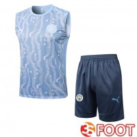 Gilet Foot Manchester City + Shorts Bleu 2025/2026