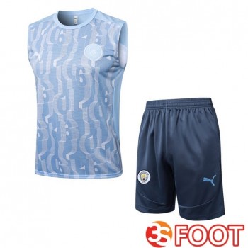 Gilet Foot Manchester City + Shorts Bleu 2025/2026