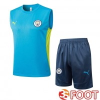 Gilet Foot Manchester City + Shorts Bleu 2025/2026