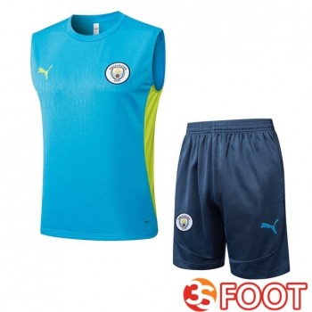 Gilet Foot Manchester City + Shorts Bleu 2025/2026