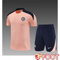 Ensemble Training T-Shirts FC Chelsea Enfant Rose 2025/2026
