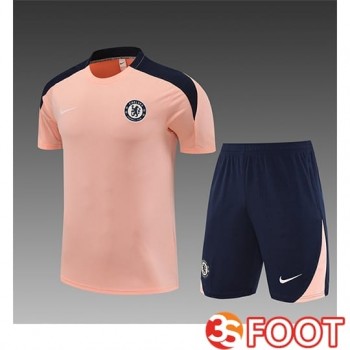Ensemble Training T-Shirts FC Chelsea Enfant Rose 2025/2026