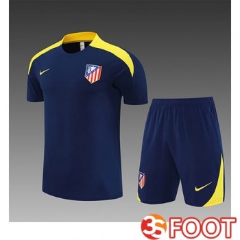 Ensemble Training T-Shirts Atletico Madrid Enfant Bleu/Jaune 2025/2026