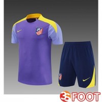 Ensemble Training T-Shirts Atletico Madrid Enfant Pourpre/Jaune 2025/2026