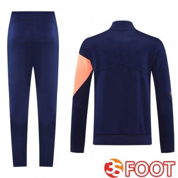 Ensemble Survetement De Foot - Veste FC Barcelone Bleu Royal 2025/2026