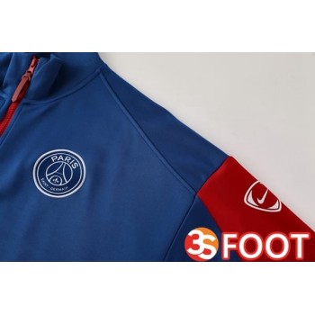 Ensemble Survetement De Foot - Veste Paris PSG Bleu 2025/2026