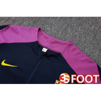 Ensemble Survetement De Foot FC Barcelone Bleu Royal 2025/2026
