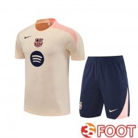 Ensemble Training T-Shirts FC Barcelone + Shorts Jaune 2025/2026