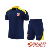 Ensemble Training T-Shirts Atletico Madrid + Shorts Bleu Royal 2025/2026