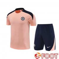Ensemble Training T-Shirts FC Chelsea + Shorts Rose 2025/2026