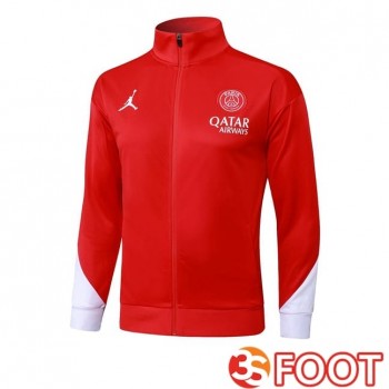Veste Foot Jordan Paris PSG Rouge 2025/2026