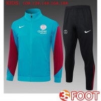 Ensemble Survetement De Foot - Veste Paris PSG Enfant Bleu 2025/2026